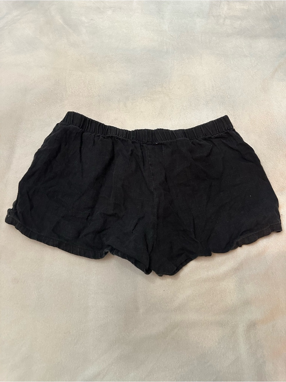 Reformation Women's Black Linen Lounge Shorts Size Medium 38796 - Picture 6 of 8